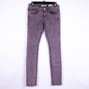 Vanilla Star Junior's Size 9 Purple Color Stretch Skinny Jeans